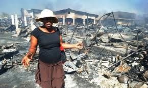 Un incendie a ravagé le marché public